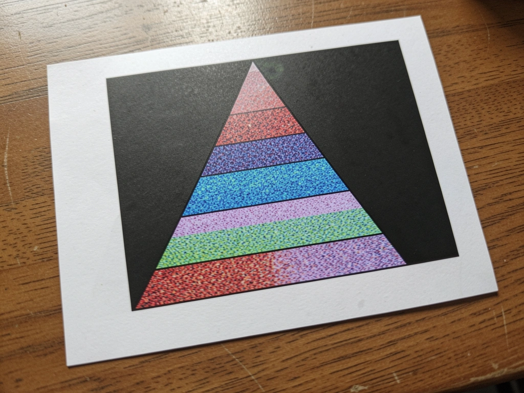 Diagrama do triângulo da exposição com o lado ISO destacado em vermelho.